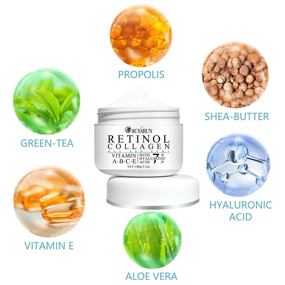 Rico en vitamina E, manteca de karité, arrugas, antienvejecimiento, exfoliante de piel tierna, apto para hombres y mujeres.