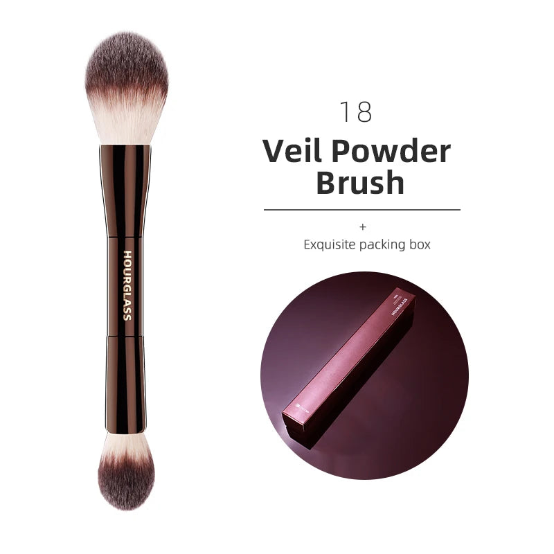 Set de maquillaje en polvo, base correctora, colorete, bronceador, sombra de ojos, delineador de ojos, brocha para esculpir