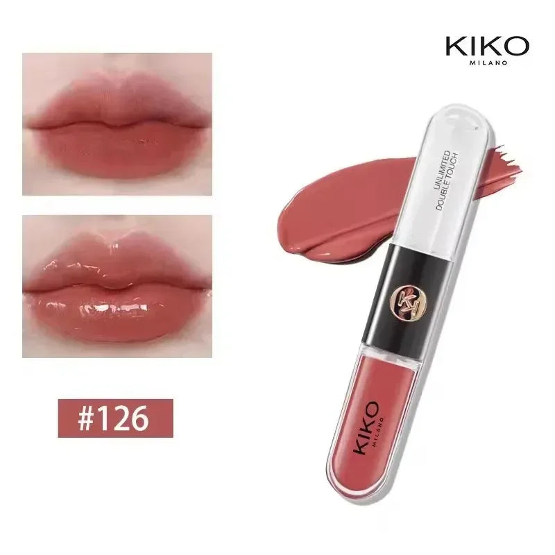 KIKO Brillo Labial Líquido 3D Transparente, Efecto Espejo, Nutritivo, Labios Voluminosos, Larga Duración, Tono Té con Leche/Pasta de Frijol