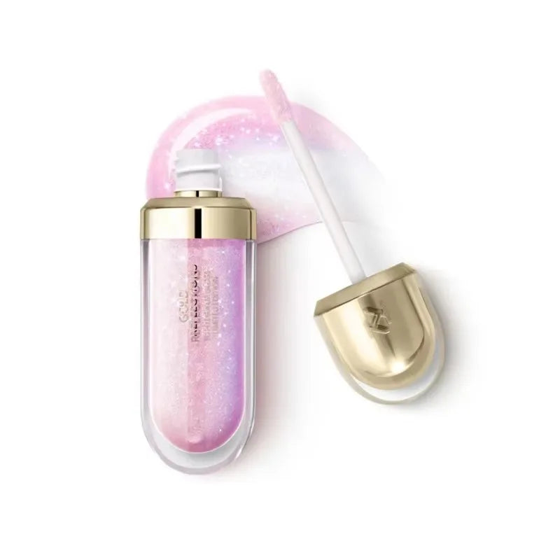 KIKO Brillo Labial Líquido 3D Transparente, Efecto Espejo, Nutritivo, Labios Voluminosos, Larga Duración, Tono Té con Leche/Pasta de Frijol