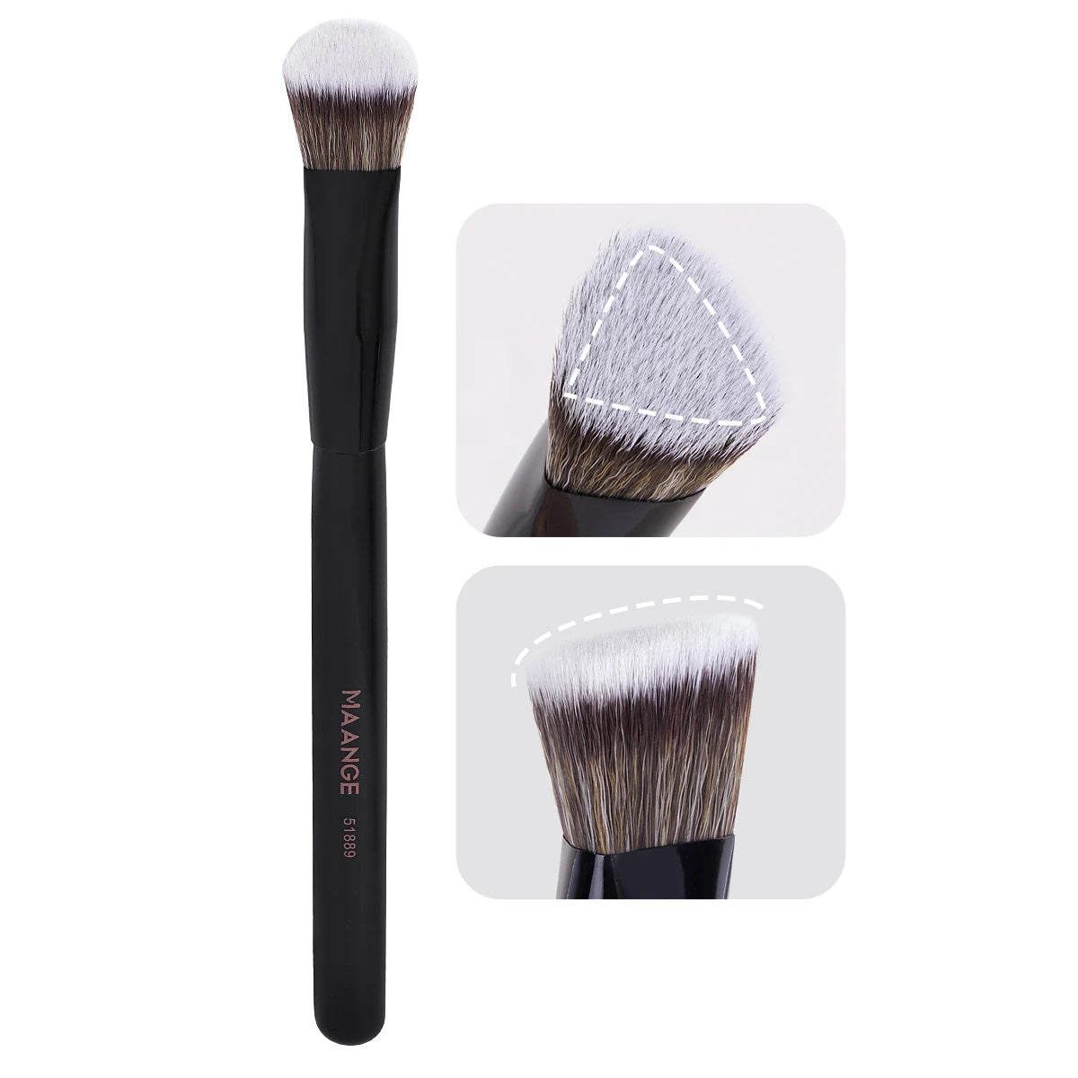 MAANGE-brocha de maquillaje para corrector de ojos, brocha triangular para base, mezcla de crema líquida, corrector, herramientas cosméticas de maquillaje