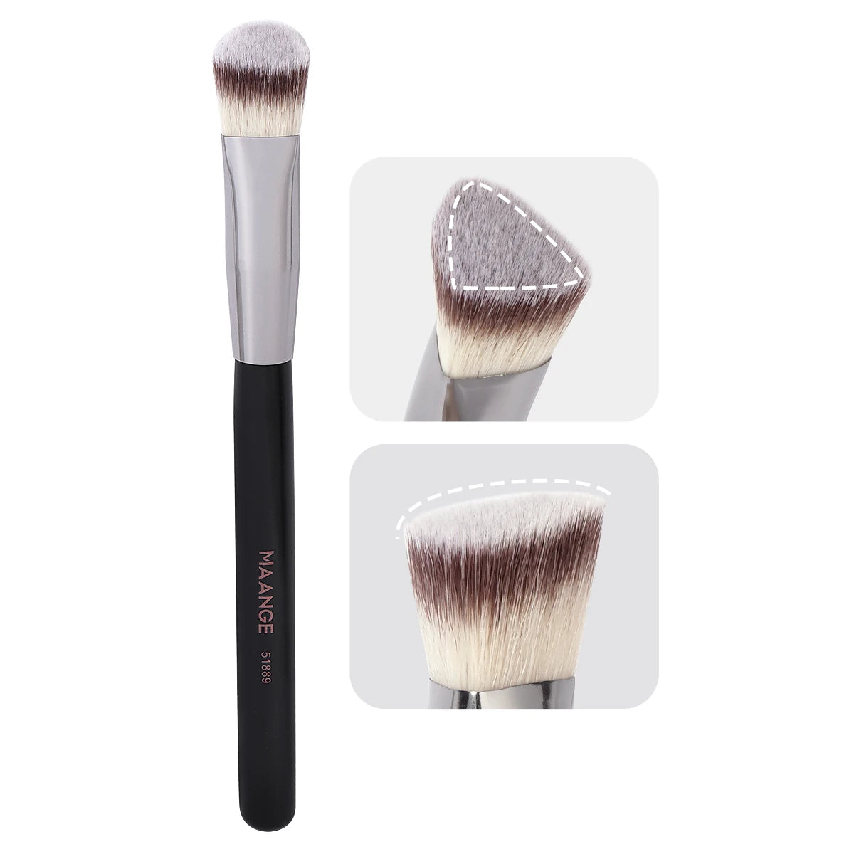 MAANGE-brocha de maquillaje para corrector de ojos, brocha triangular para base, mezcla de crema líquida, corrector, herramientas cosméticas de maquillaje