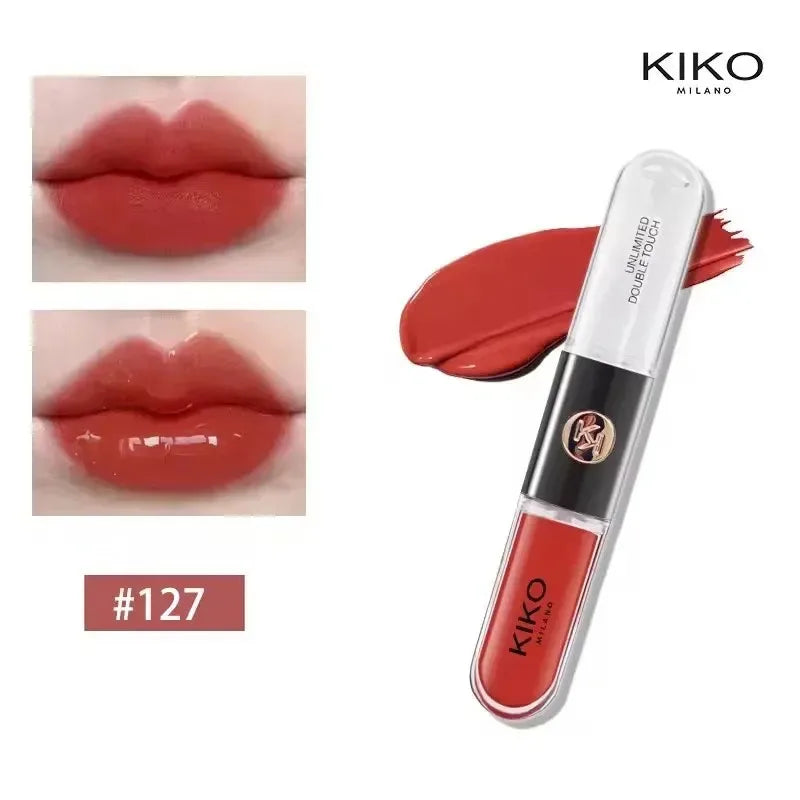 KIKO Brillo Labial Líquido 3D Transparente, Efecto Espejo, Nutritivo, Labios Voluminosos, Larga Duración, Tono Té con Leche/Pasta de Frijol