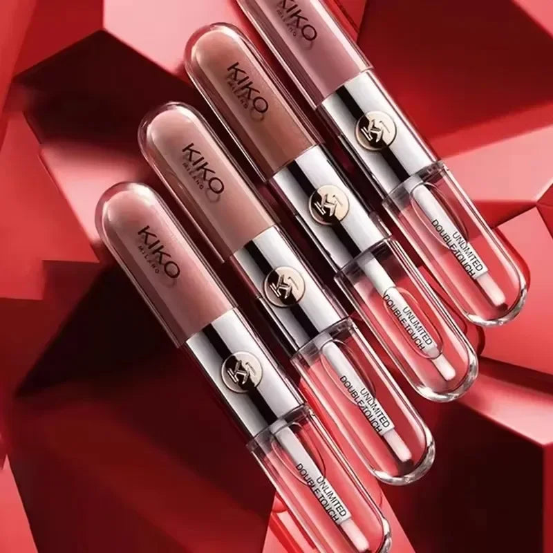 KIKO Brillo Labial Líquido 3D Transparente, Efecto Espejo, Nutritivo, Labios Voluminosos, Larga Duración, Tono Té con Leche/Pasta de Frijol